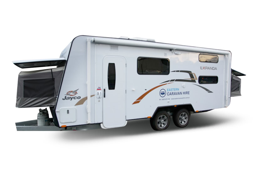 Eastern Caravan Hire Jayco expanda van setup