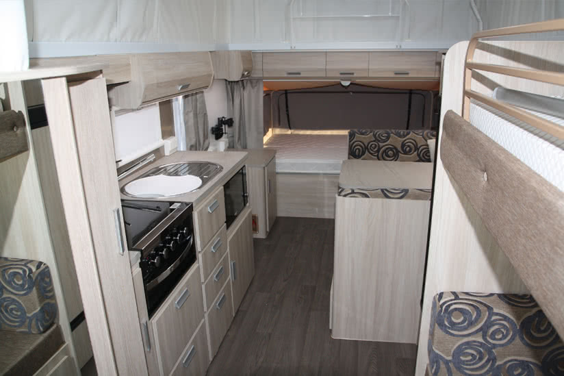 Eastern Caravan Hire Jayco expanda poptop roof up